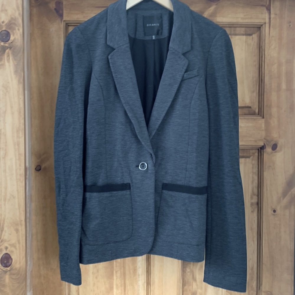 Dynamite Blazer, dark gray with black trim, size Small